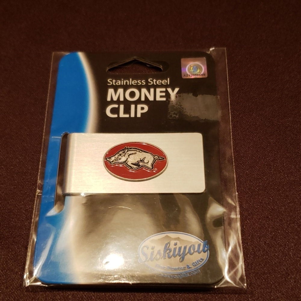 Arkansas Razorbacks Money Clip